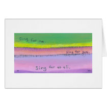 Titled:  Sing - share your gifts with the world cards