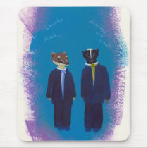 Titled:  Skunks and Weasels - skunk / weasel art! mousepads