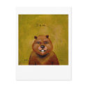 Titled: Slightly Deranged Beaver postcards by flyinggirl Titled: Slightly Deranged Beaver postcards