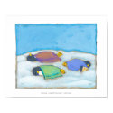 Titled:  Snoozing - adorable napping penguin art posters