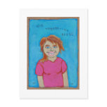 Titled: Some Girls Still Eat Meat - carnivore art Postcards
