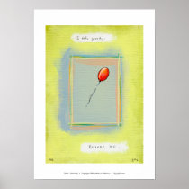 Titled:  Spirituality - Fun balloon painting Poster