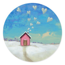 Titled: Staying Warm - Adorable cabin of love stickers by SimpleTerms Titled: Staying Warm - Adorable cabin of love stickers