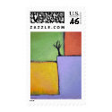 Titled:  Steady  -  Beautiful bare tree seasons postage