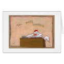 Titled: Tax Day - Accountant chicken fun art card