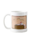 Titled: Tax Day - Accountant chicken fun art mug