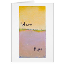 Titled:  Thawing - warmth light hope art cards
