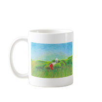 Titled:  The Farm - crayola crayon drawing ART mugs