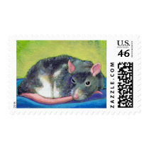Titled:  The Guardian - Beautiful smart pet rat postage