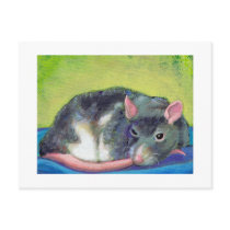 Titled: The Guardian - Pet rat art - Your words postcards