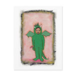 Titled:  The Guy in the Dragon Suit  - fun art Postcard