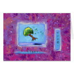 Titled:  Tiny Art #597 - Tree.  Flyer. ART cards
