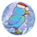 Titled: Tiny Art #598 - Angry Santa Bird ART sticker