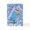 Titled: Tiny Art #598 - Angry Santa Bird CUSTOMIZE card