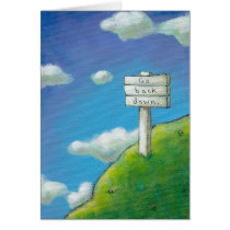 Titled:  Too High - sign says "Go back down." cards