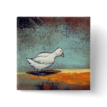 Titled:  Two Birds - unique emotional bird art buttons