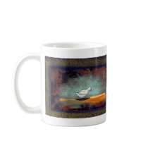 Titled:  Two Birds - unique emotional bird art mugs