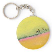 Titled:  Uphill - working for a better view keychains