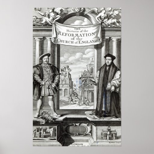 Titlepage la iglesia Inglaterra de la reforma de l Posters