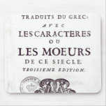 Titlepage 'Les Caracteres de Theophraste Mouse Pad