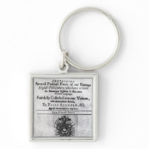 Titlepage 'Theatrum Chemicum Britannicum' Keychains