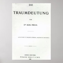 Titlepage to Die Traumdeutung by Sigmund Freud Posters