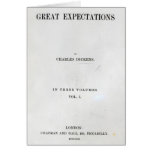 Titlepage to Great Expectations by Charles Greeting Cards