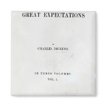 Titlepage to Great Expectations by Charles Refrigerator Magnet