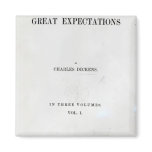 Titlepage to Great Expectations by Charles Refrigerator Magnet