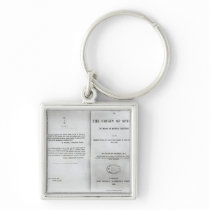 Titlepage to 'On the Origin of Species' Keychain