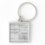 Titlepage to 'On the Origin of Species' keychains