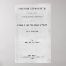 Titlepage to 'Progress and Poverty' Posters