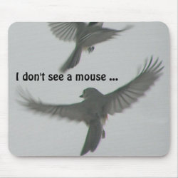 Titmouse looking for a Mouse mousepad