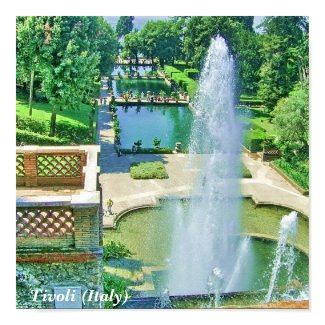 Tivoli Fountains (Italy) Poster print