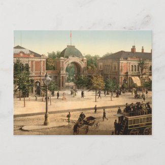 Tivoli Park Entrance Copenhagen Postcard postcard