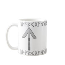 Tiwaz Rune grey Coffee Mug