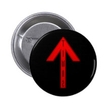 Tiwaz Rune red Buttons