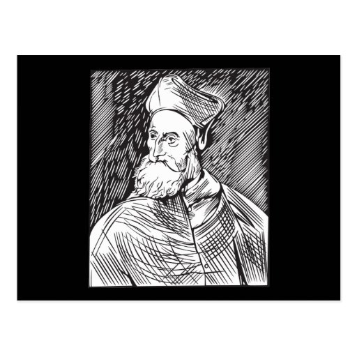 Tiziano Portrait of the cardinal Pietro Bembo Postcard