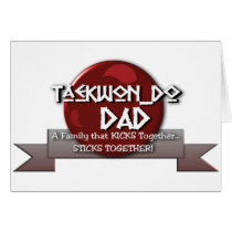 TKD DAD Tae Kwon Do cards