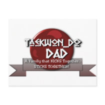 TKD DAD Tae Kwon Do postcards