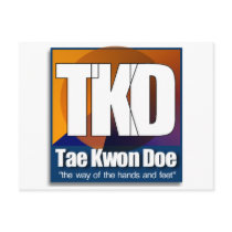 TKD Tae Kwon Do - the way of the hands and feet postcards