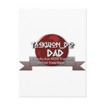 TKD TAEKWONDO DAD MOTTO postcards