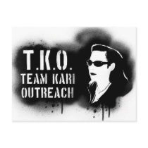 TKO - Black Stencil postcards by teamkarioutreach TKO - Black Stencil postcards