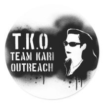 TKO - Black Stencil sticker by teamkarioutreach TKO - Black Stencil sticker