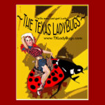 TLB Postcards w/Cowgirl on Bucking Bug postcards