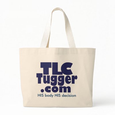 TLC Tugger Tote - HIS body HIS decision - Navy Canvas Bags by tlctugger