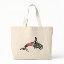 Tlingit Killer Whale & Eagle Tote Bag