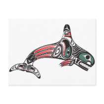 Tlingit Killer Whale & Eagle Postcards