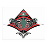 Tlingit Killer Whale & Eagle Postcard