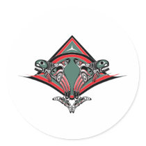 Tlingit Killer Whale Eagle Stickers